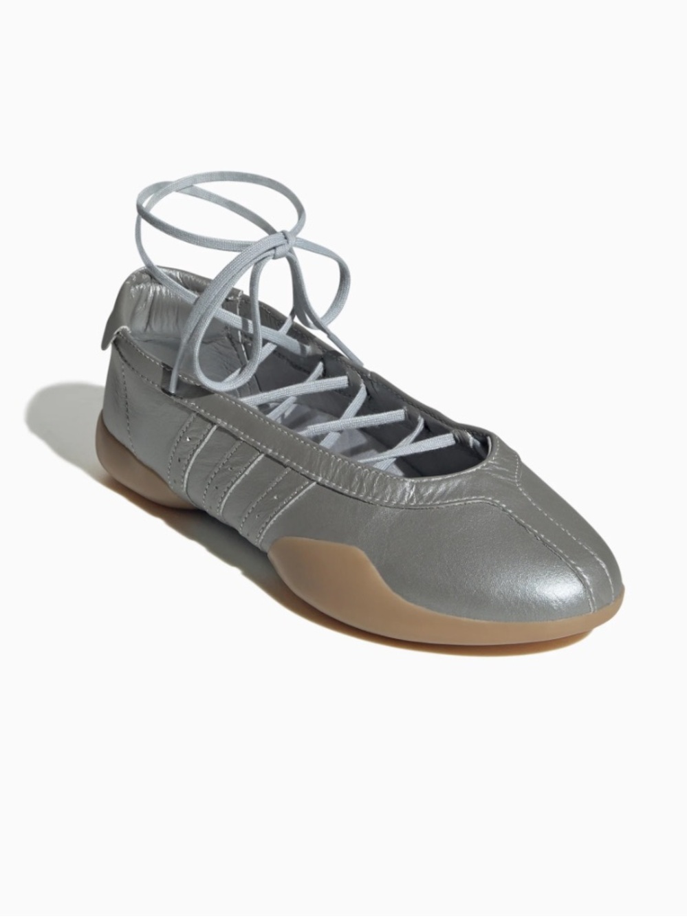 Adidas Original Silver Taekwondo Mei Ballet Sneakers Size 8